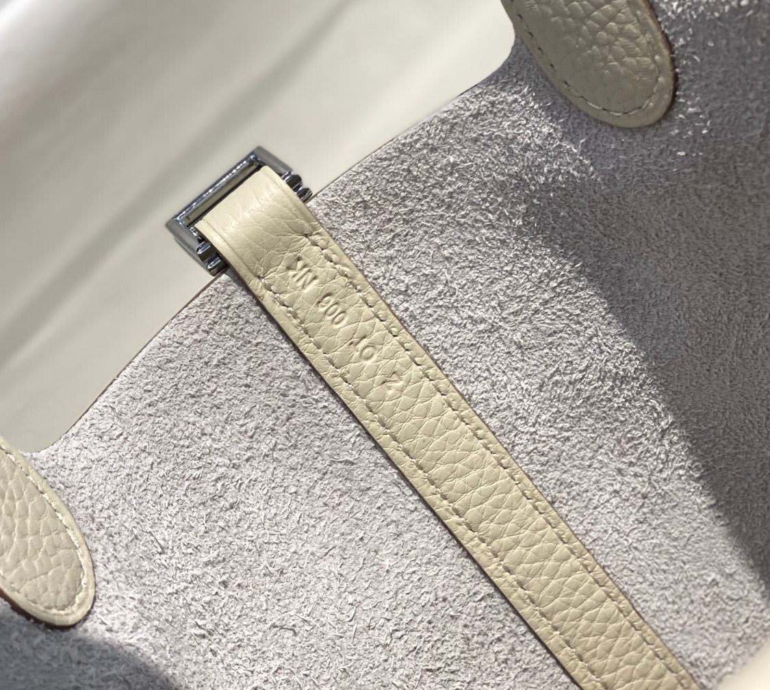 HERMES picotin lock 18 ivory togo shw