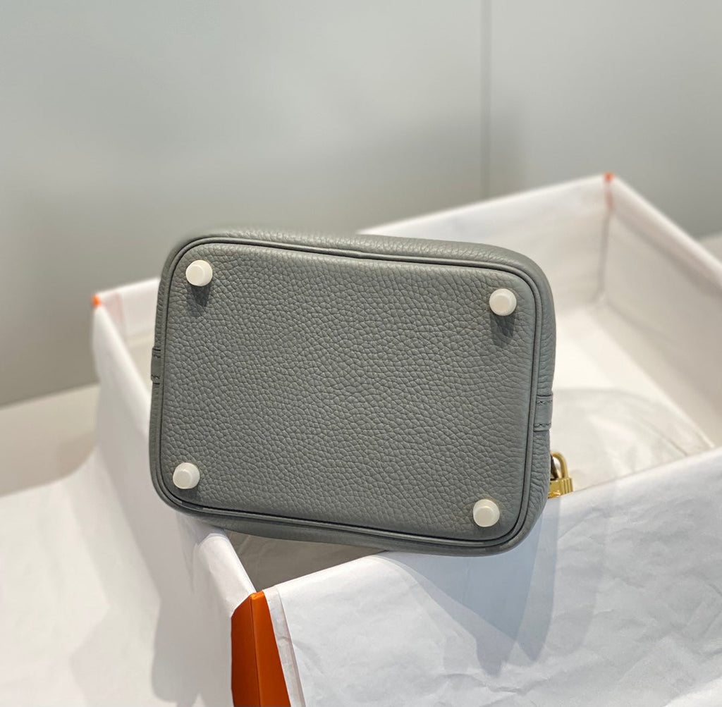 HERMES picotin lock 18 grey togo ghw
