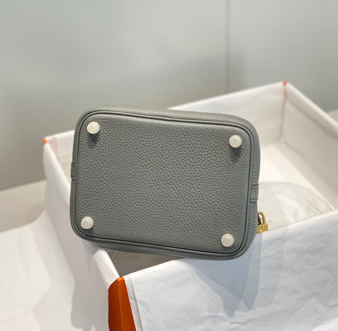 HERMES picotin lock 18 grey togo ghw