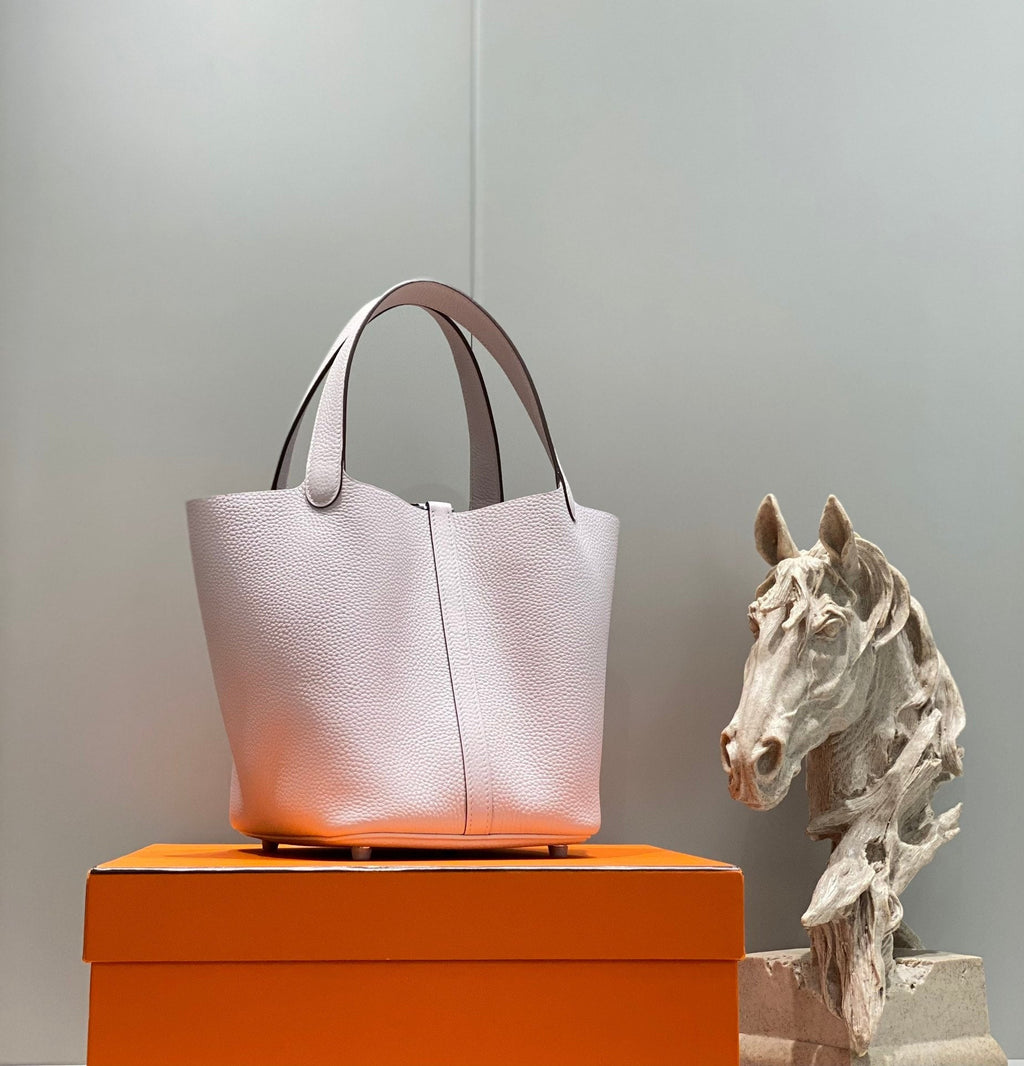 HERMES picotin lock 22 soft pink togo shw