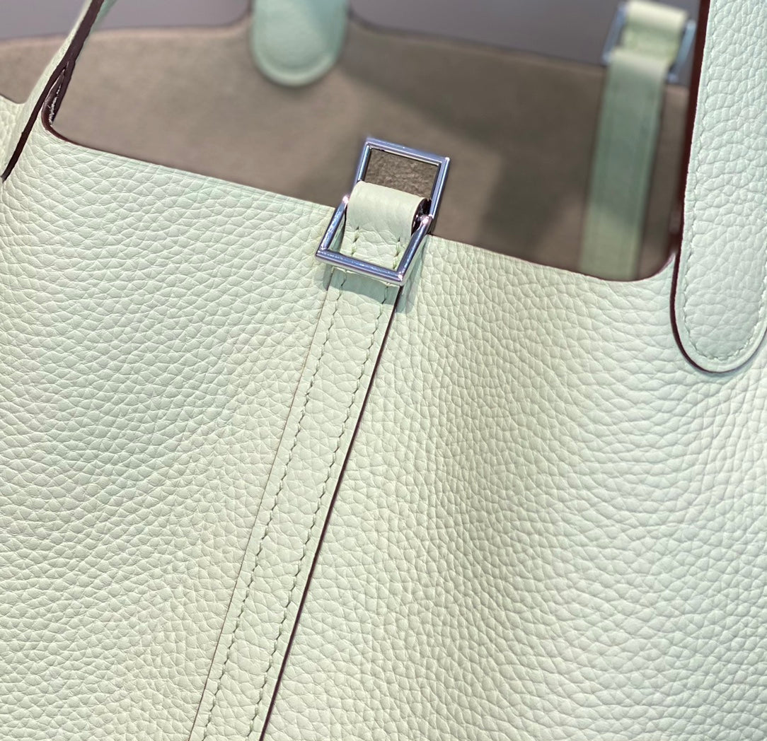 HERMES picotin lock 22 lime togo shw