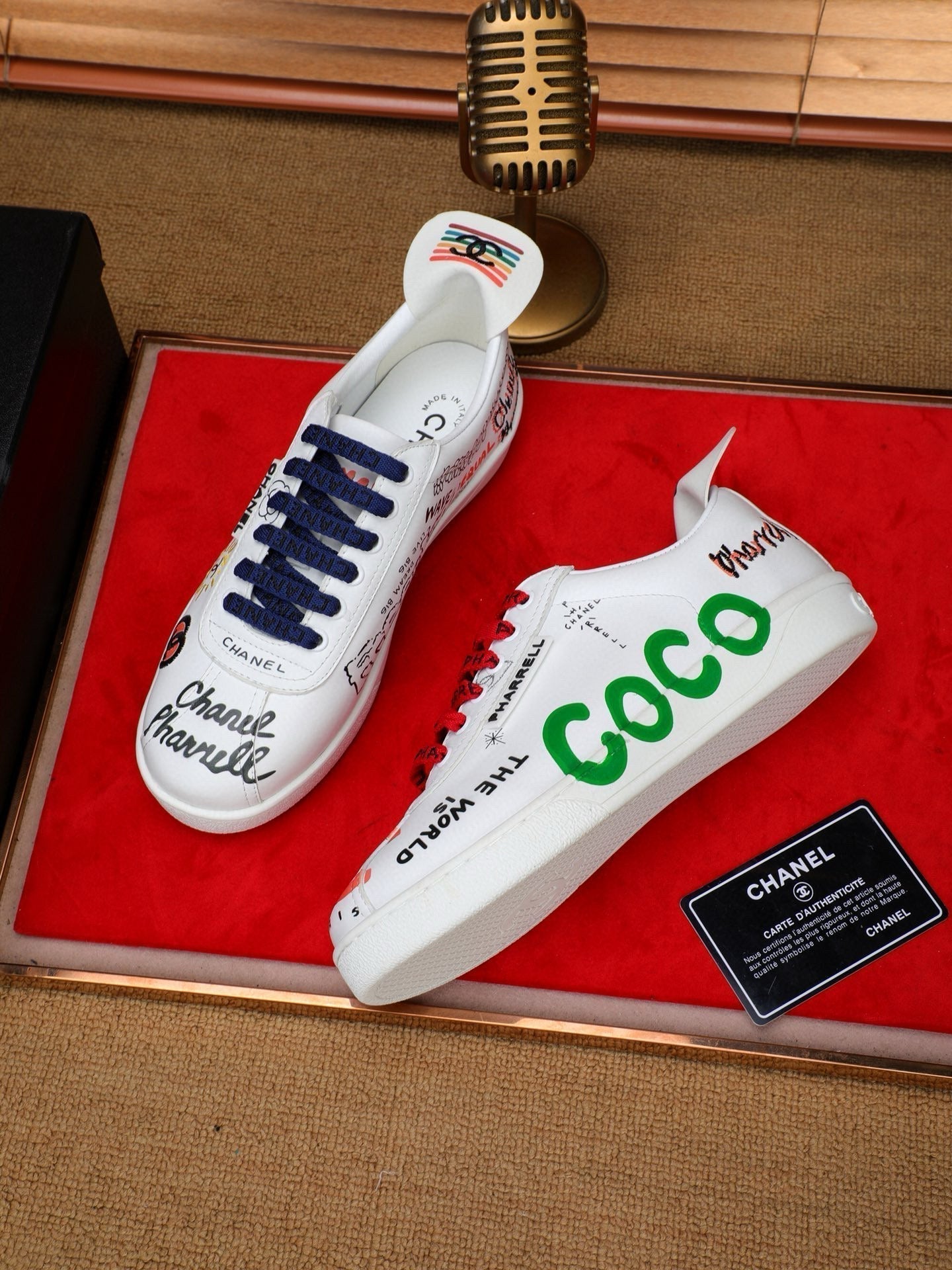 CHANEL COCO SNEAKERS IN COLORFUL CALFSKIN