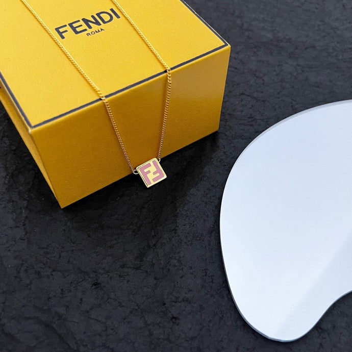 18K Fendi Forever Pink Necklace