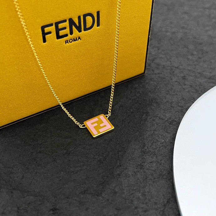 18K Fendi Forever Pink Necklace
