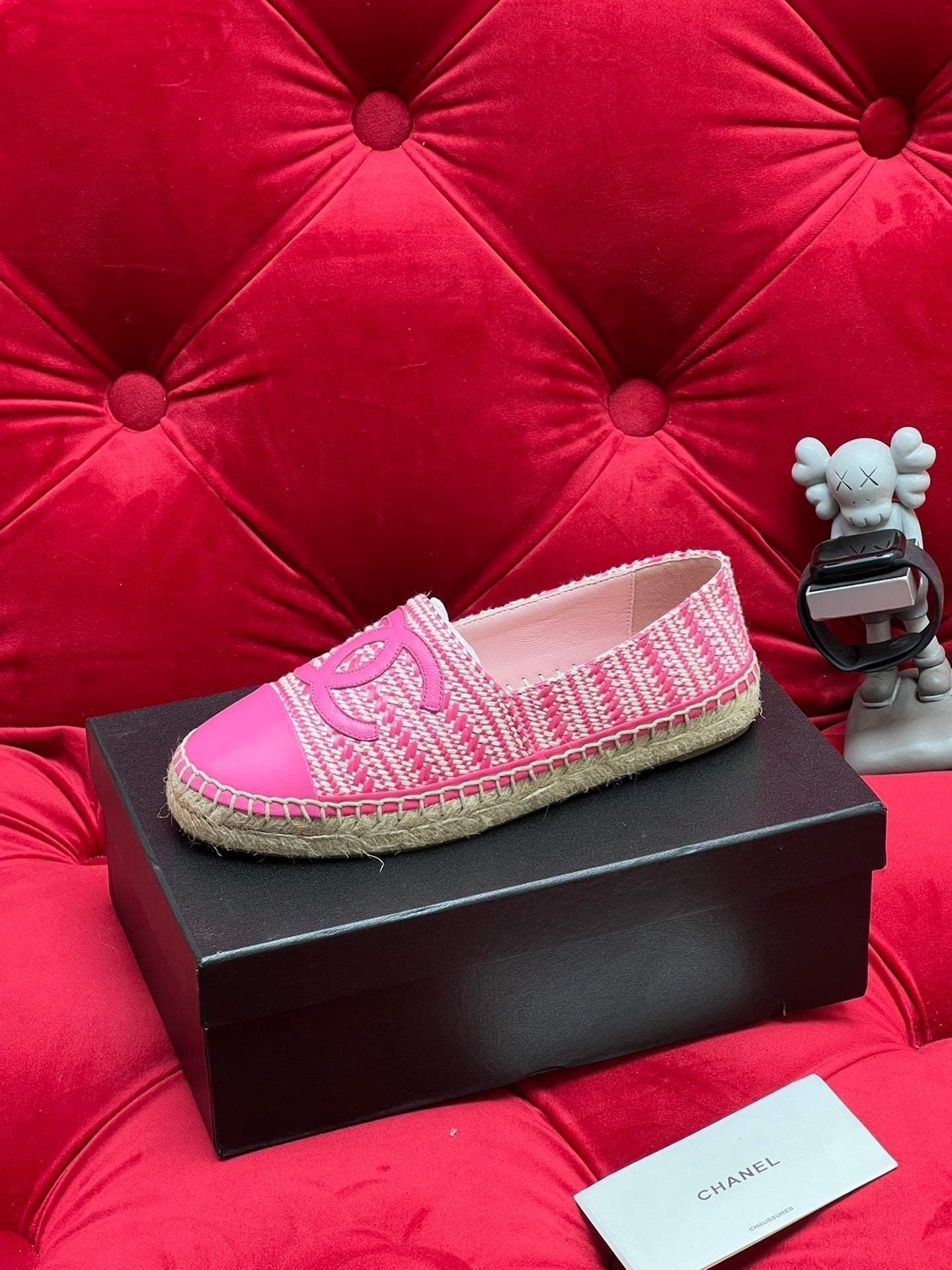 CHANEL LOAFERS IN LIGHT PINK LAMBSKIN