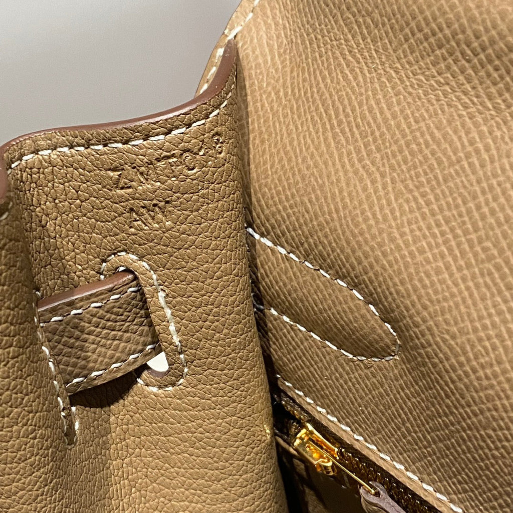 HERMES KELLY 32CM IN ETOUPE EPSOM CALFSKIN GOLD HARDWARE