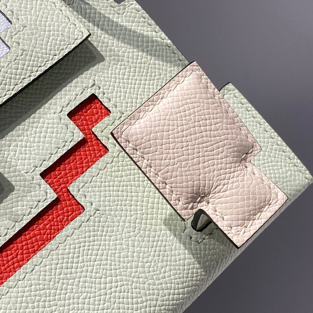 HERMES KELLY DOLL 18 IN LIGHT GREEN CALFSKIN