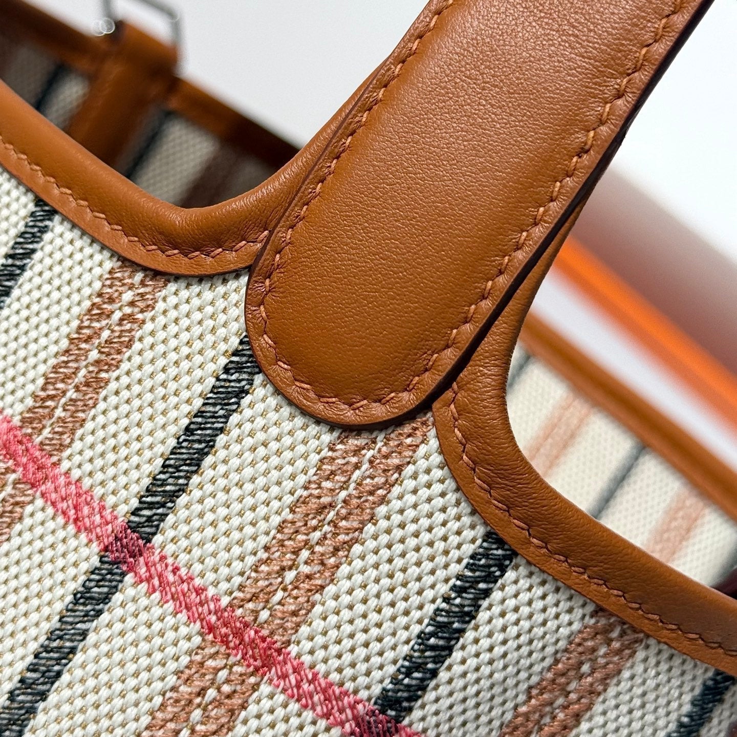 HERMES PICOTIN LOCK 18 BAG IN GOLD CALFSKIN ÉCRU/BEIGE/FAUVE/ROSE POP/NOIR EMBROIDERY PLAID CANVAS