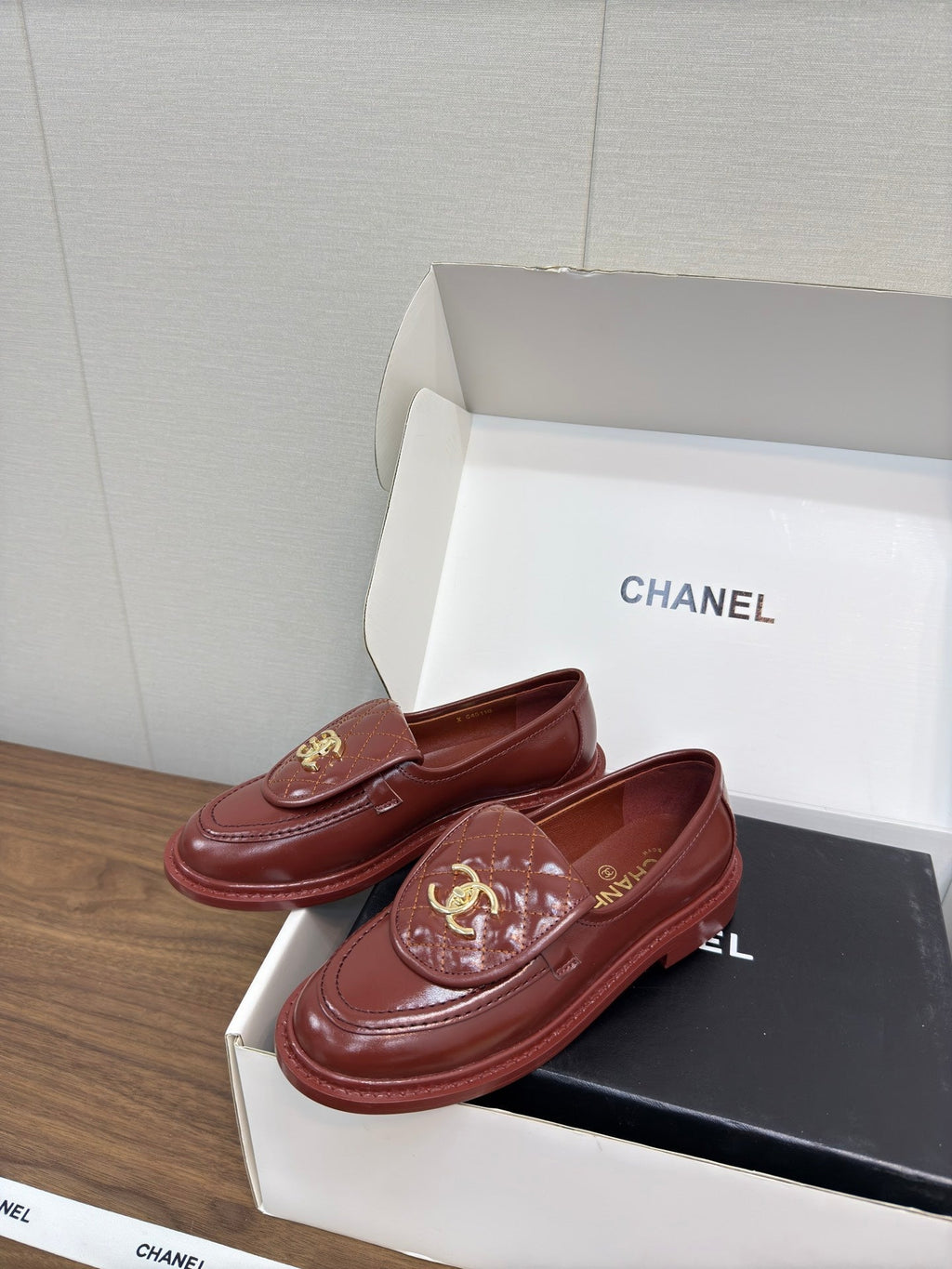 CHANEL MOASIN 2.5 CM IN JAM RED PREMIUM LAMBSKIN