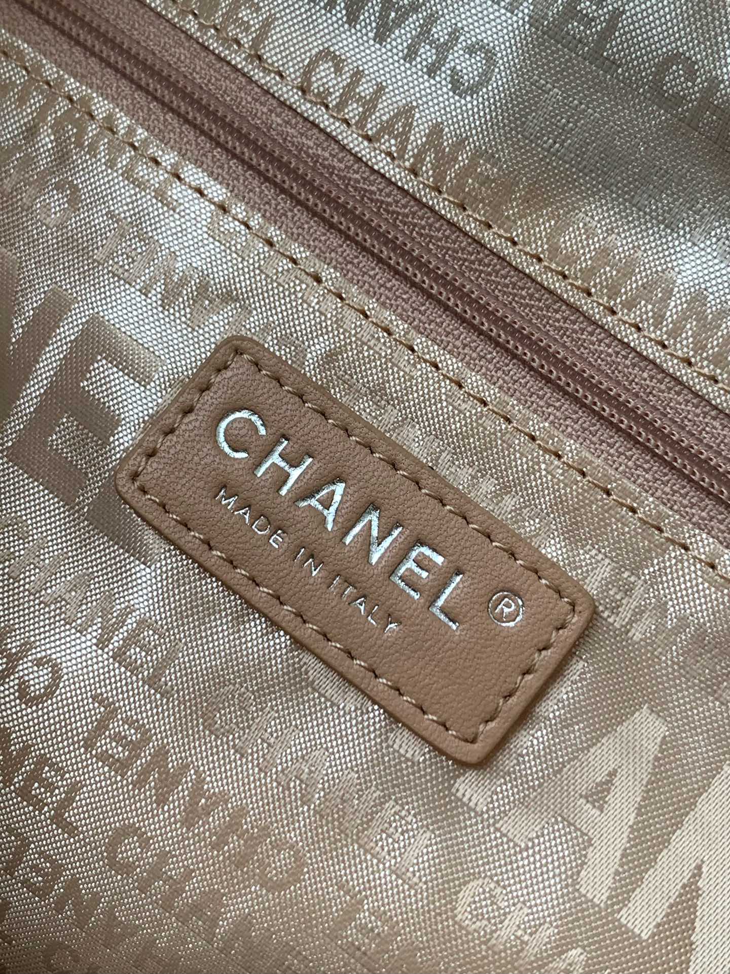 CHANEL 25S HOBO BAG 30 CM IN SILVER LAMBSKIN