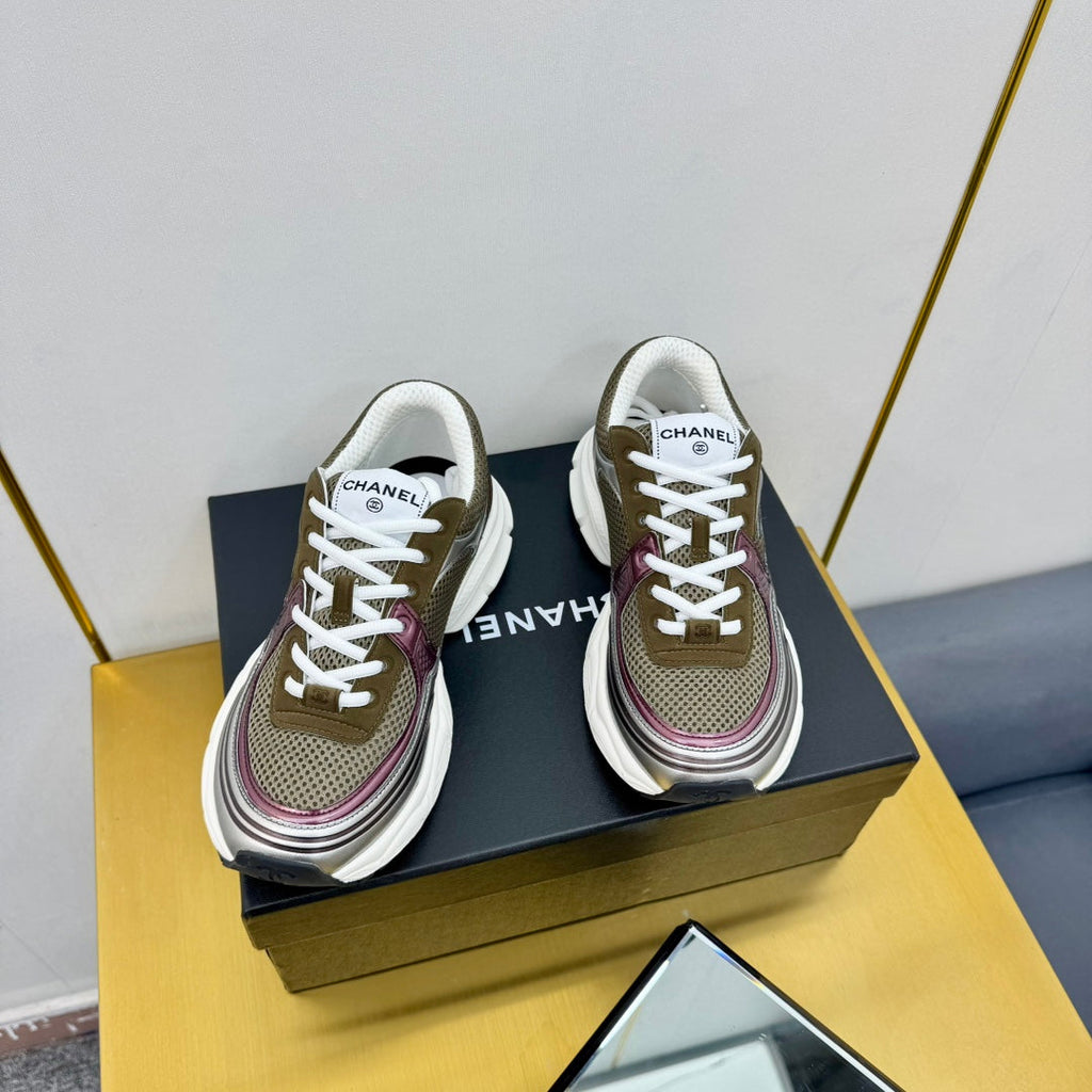 CHANEL DAD SNEAKER IN COLORFUL CALFSKIN AND BREATHABLE MESH